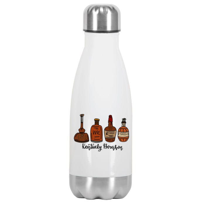 Bourbon Whiskey Favorite Bourbons Distillery Stainless Steel Insulated Water Bottle