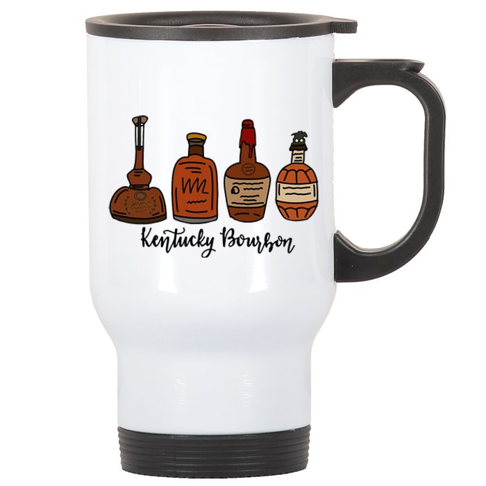 Bourbon Whiskey Favorite Bourbons Distillery Stainless Steel Travel Mug