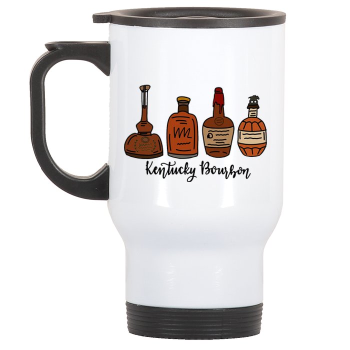 Bourbon Whiskey Favorite Bourbons Distillery Stainless Steel Travel Mug