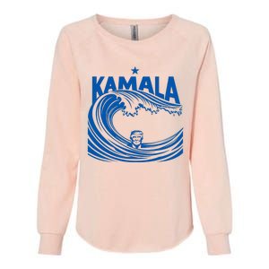 Blue Wave For Kamala Harris Trump Womens California Wash Sweatshirt