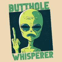 Butthole Whisperer Funny Aliens Sarcastic Adult Humour Drawstring Bag