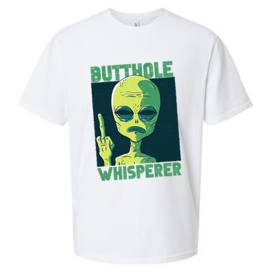 Butthole Whisperer Funny Aliens Sarcastic Adult Humour Sueded Cloud Jersey T-Shirt