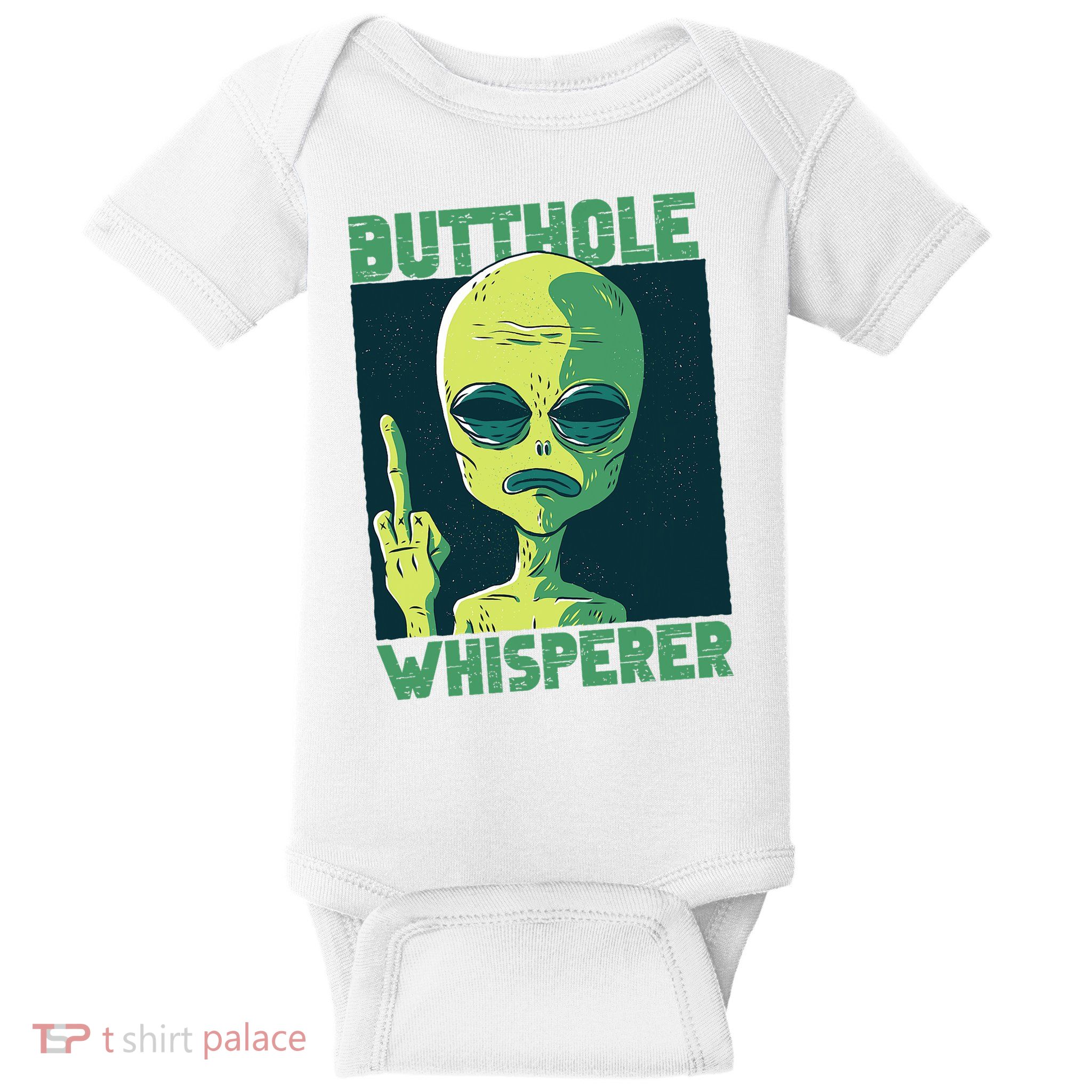 Butthole Whisperer Funny Aliens Sarcastic Adult Humour Baby Bodysuit