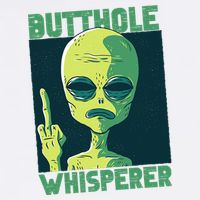 Butthole Whisperer Funny Aliens Sarcastic Adult Humour Women's Perfect Tri Rocker Tank