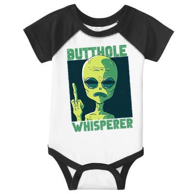 Butthole Whisperer Funny Aliens Sarcastic Adult Humour Infant Baby Jersey Bodysuit
