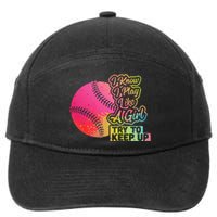 Baseball Wo Funny Gift Team Play Like a Softball 7-Panel Snapback Hat