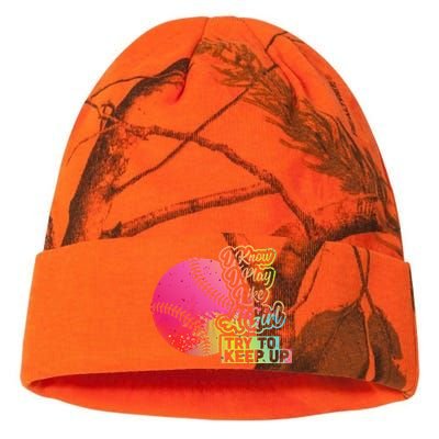 Baseball Wo Funny Gift Team Play Like a Softball Kati Licensed 12" Camo Beanie