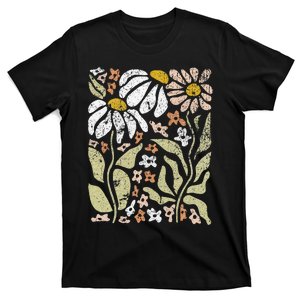 Boho Wildflowers Floral Nature Flower For  Nature Lover T-Shirt