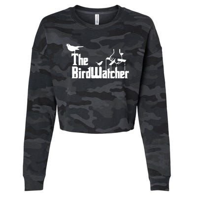 Bird Watching Funny Bird Watcher Cropped Pullover Crew