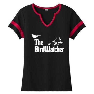 Bird Watching Funny Bird Watcher Ladies Halftime Notch Neck Tee