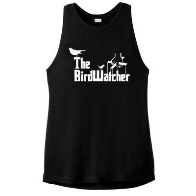 Bird Watching Funny Bird Watcher Ladies PosiCharge Tri-Blend Wicking Tank