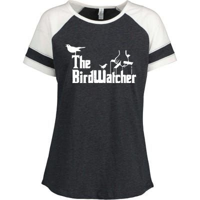 Bird Watching Funny Bird Watcher Enza Ladies Jersey Colorblock Tee