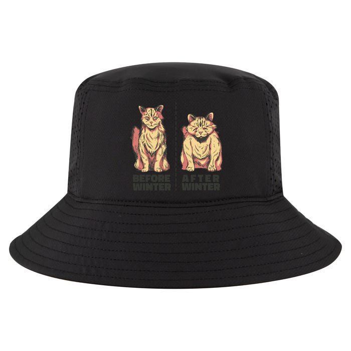 Before Winter Funny Cat Cool Comfort Performance Bucket Hat