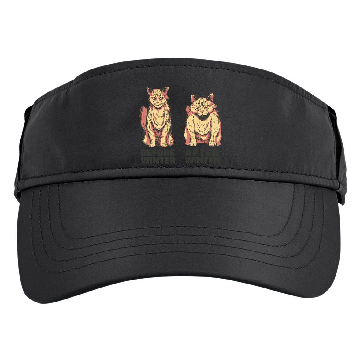 Before Winter Funny Cat Adult Drive Performance Visor