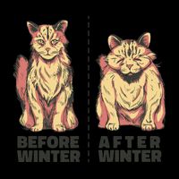 Before Winter Funny Cat Drawstring Bag