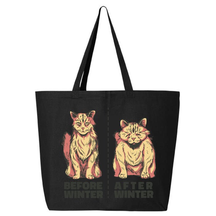 Before Winter Funny Cat 25L Jumbo Tote