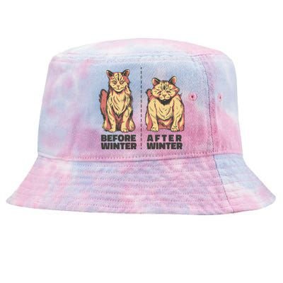 Before Winter Funny Cat Tie-Dyed Bucket Hat