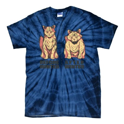 Before Winter Funny Cat Tie-Dye T-Shirt