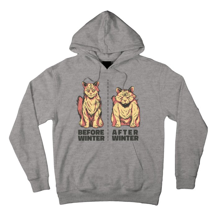 Before Winter Funny Cat Hoodie