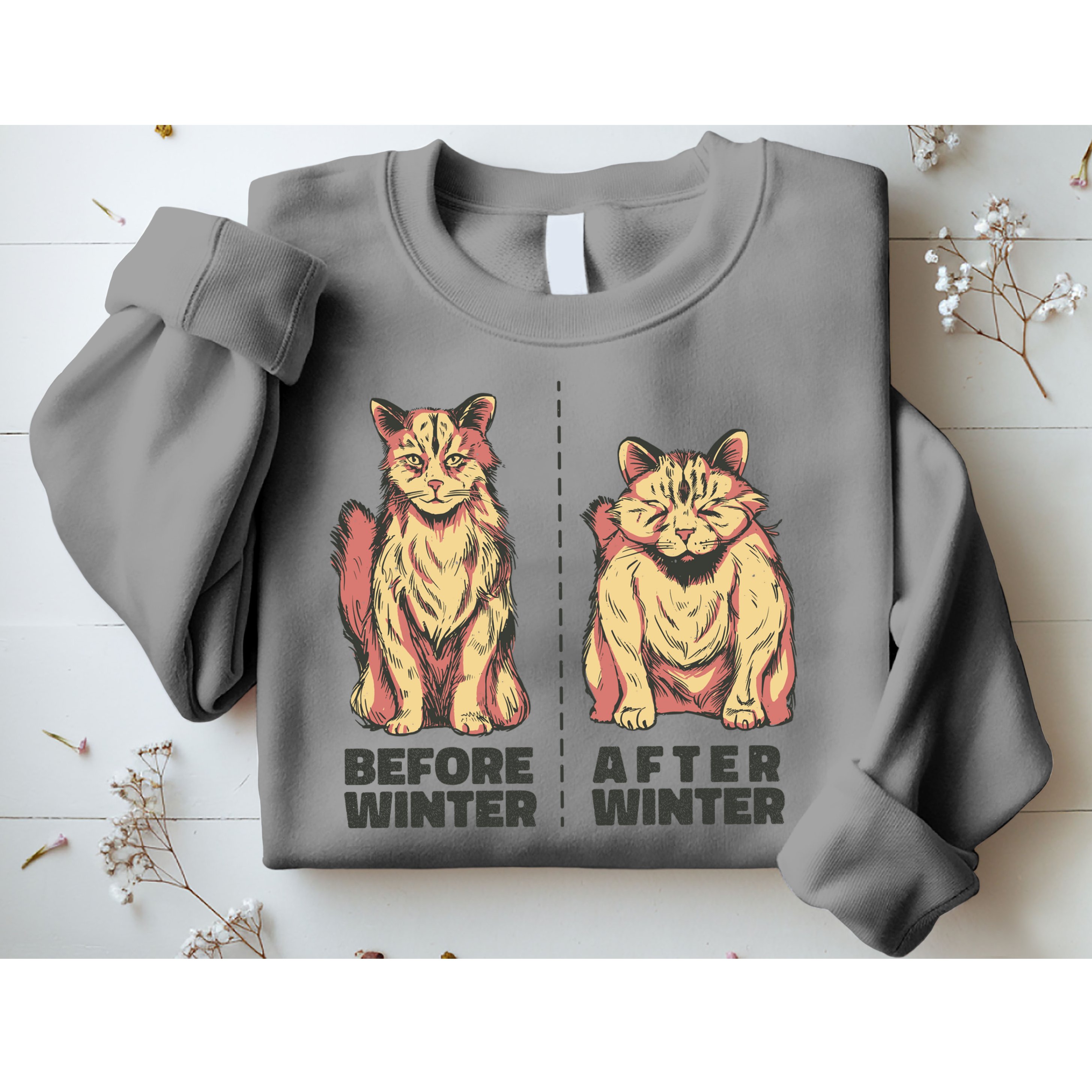 Before Winter Funny Cat Sweatshirt