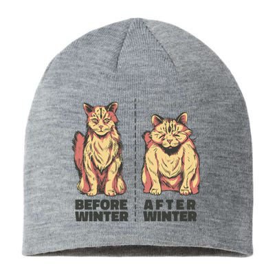 Before Winter Funny Cat Sustainable Beanie