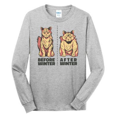 Before Winter Funny Cat Tall Long Sleeve T-Shirt