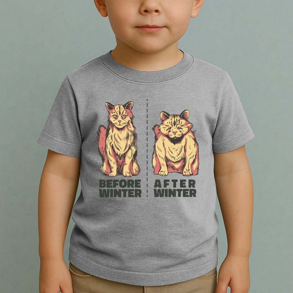 Before Winter Funny Cat Toddler T-Shirt