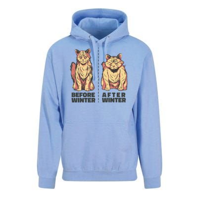 Before Winter Funny Cat Unisex Surf Hoodie