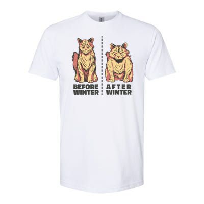 Before Winter Funny Cat Softstyle® CVC T-Shirt