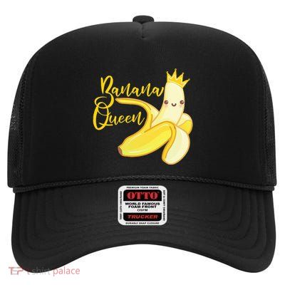 Banana Women Fruit Lover High Crown Mesh Back Trucker Hat
