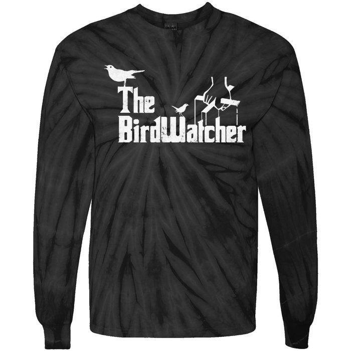 Bird Watching Funny Bird Watcher Tie-Dye Long Sleeve Shirt