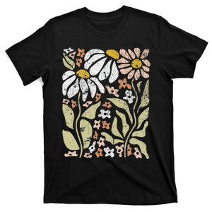 Boho Wildflowers Floral Nature Flower For Women Nature Lover T-Shirt