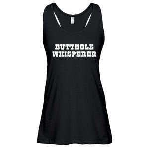 Butthole Whisperer Funny Jokes Sarcastic Ladies Essential Flowy Tank