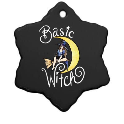 Basic Witch Funny Moon Witch Gift Ceramic Star Ornament