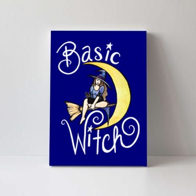 Basic Witch Funny Moon Witch Gift Canvas