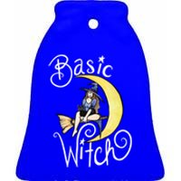 Basic Witch Funny Moon Witch Gift Ceramic Bell Ornament