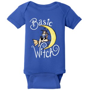 Basic Witch Funny Moon Witch Gift Baby Bodysuit