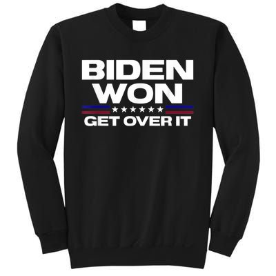 Biden Won Get Over It Patriotic Pro Joe Anti Trump Funny Sweatshirt