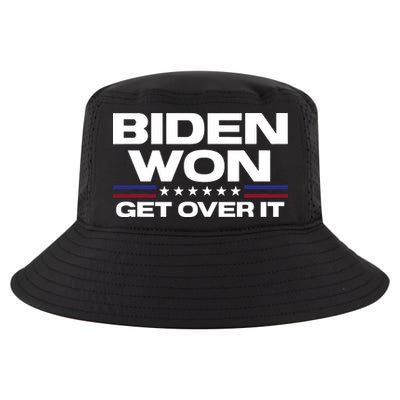 Biden Won Get Over It Patriotic Pro Joe Anti Trump Funny Cool Comfort Performance Bucket Hat