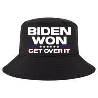Biden Won Get Over It Patriotic Pro Joe Anti Trump Funny Cool Comfort Performance Bucket Hat