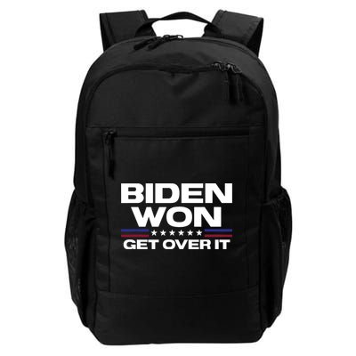 Biden Won Get Over It Patriotic Pro Joe Anti Trump Funny Backpack