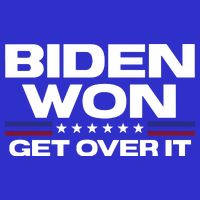 Biden Won Get Over It Patriotic Pro Joe Anti Trump Funny Toddler Hoodie