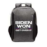 Biden Won Get Over It Patriotic Pro Joe Anti Trump Funny Vector Backpack