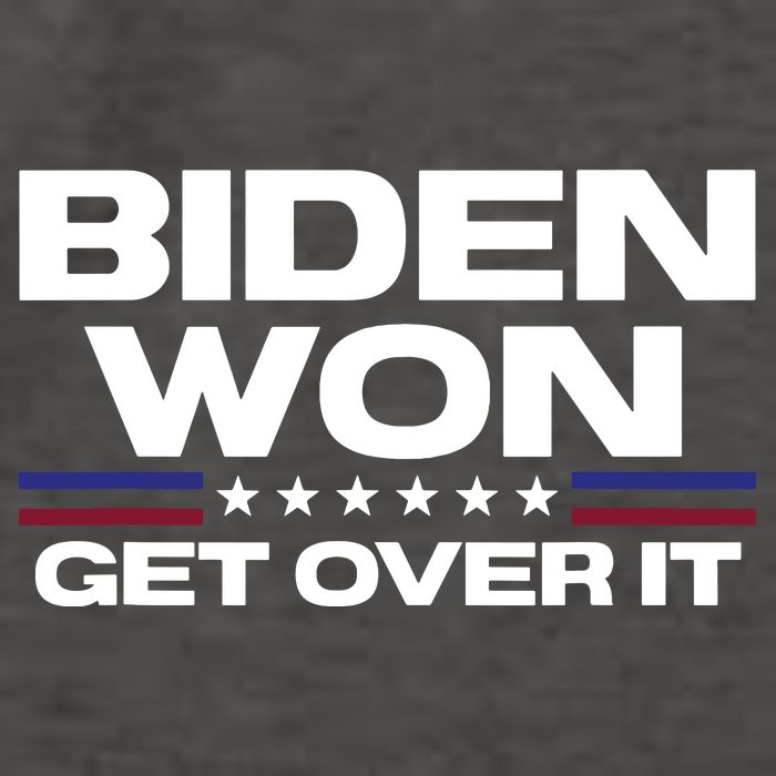 Biden Won Get Over It Patriotic Pro Joe Anti Trump Funny Vector Backpack