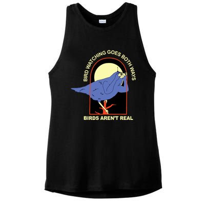 Bird Watching Goes Both Ways Bird Aren’T Real Ladies PosiCharge Tri-Blend Wicking Tank