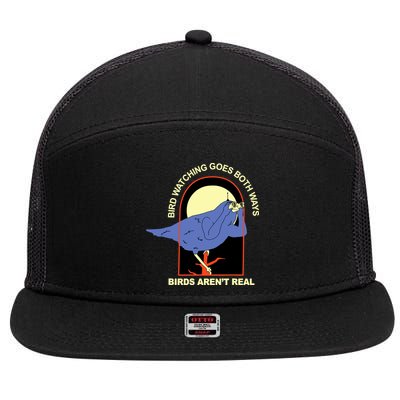 Bird Watching Goes Both Ways Bird Aren’T Real 7 Panel Mesh Trucker Snapback Hat