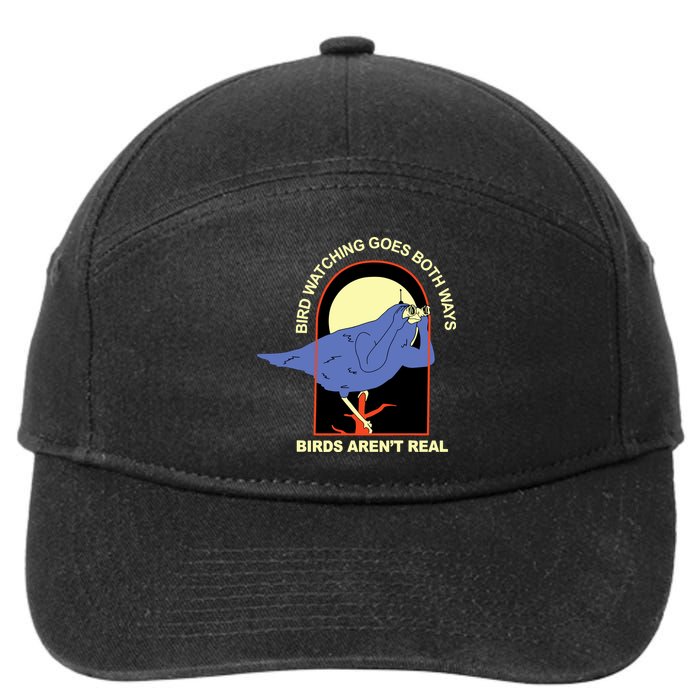 Bird Watching Goes Both Ways Bird Aren’T Real 7-Panel Snapback Hat