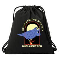 Bird Watching Goes Both Ways Bird Aren’T Real Drawstring Bag