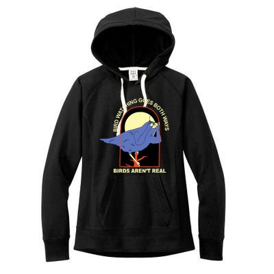 Bird Watching Goes Both Ways Bird Aren’T Real Women's Fleece Hoodie