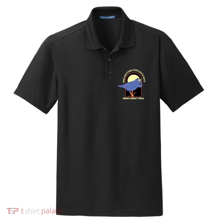 Bird Watching Goes Both Ways Bird Aren’T Real Dry Zone Grid Polo